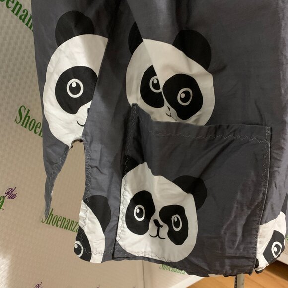 Scrub Shirt Top Panda Faces Pockets V-Neck Gray Custom Made Plus Size 8X - 9X - Picture 5 of 8